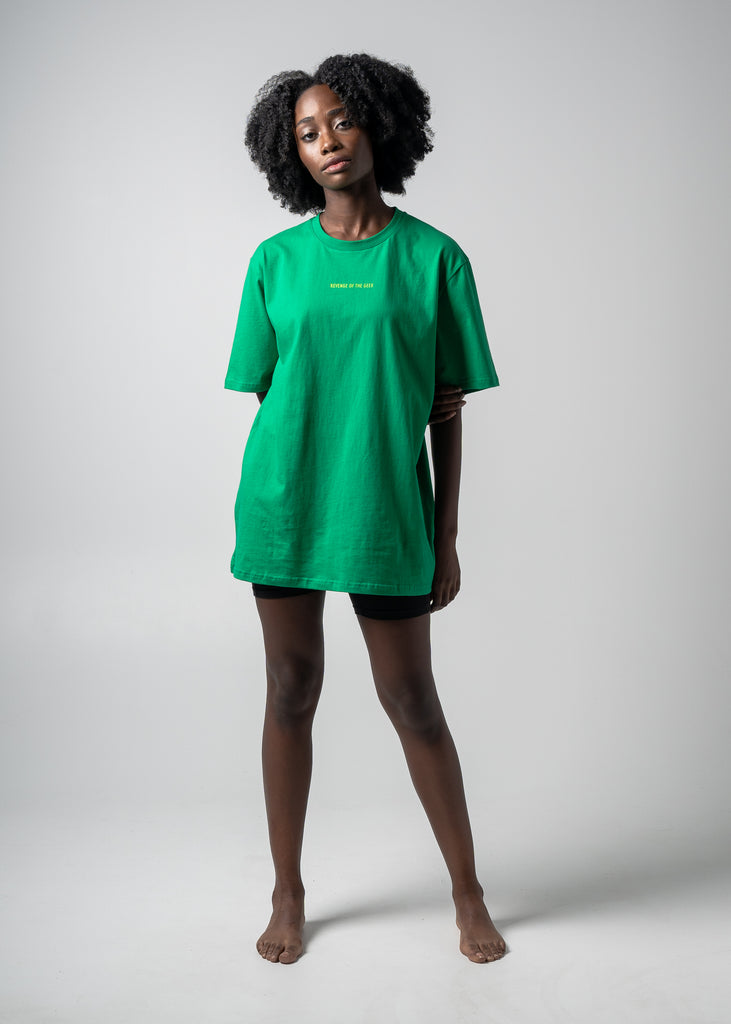 Womens rotg lime green print mutant green jersey t-shirt