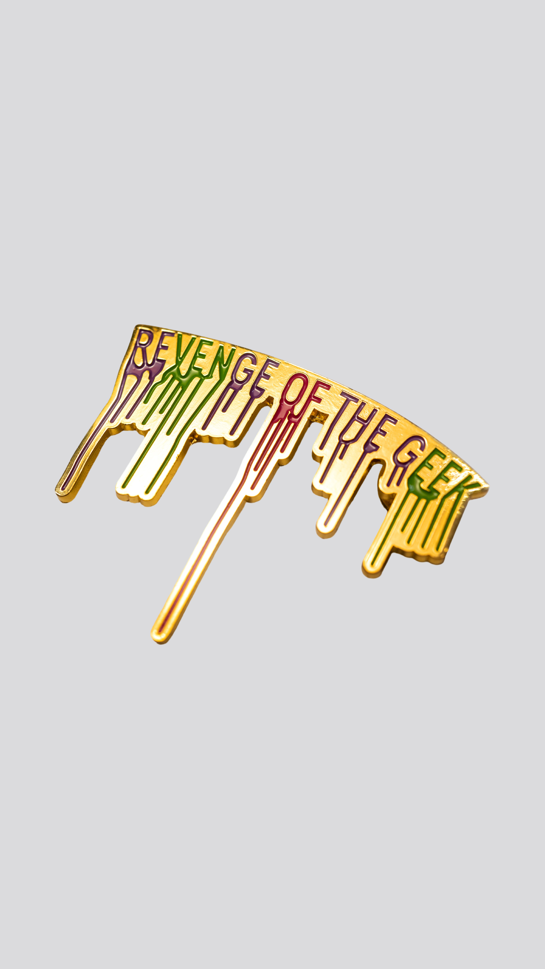 Graffiti Drip Pin — Multicolor / Gold