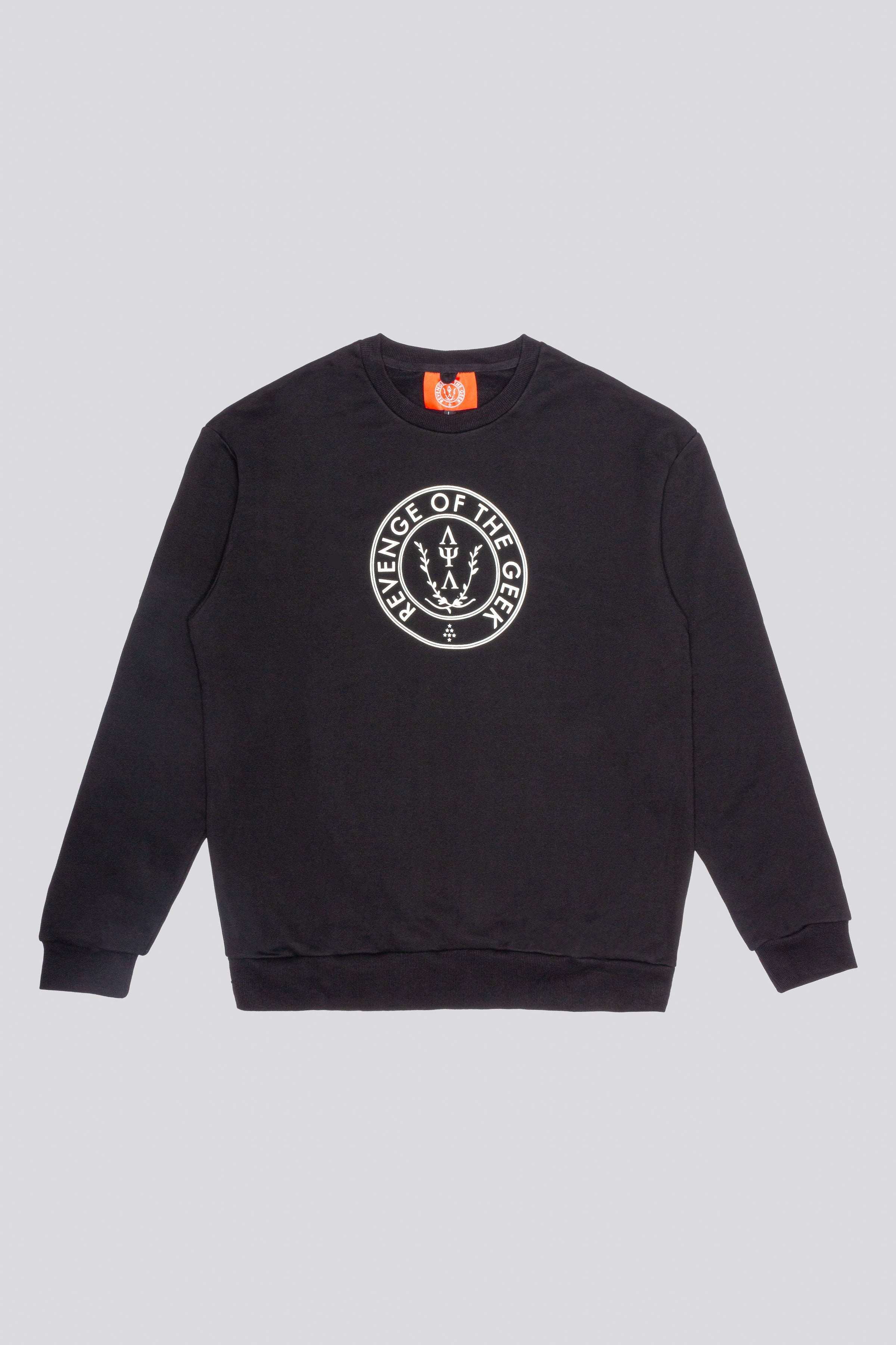 The Core Crest Crewneck — Black