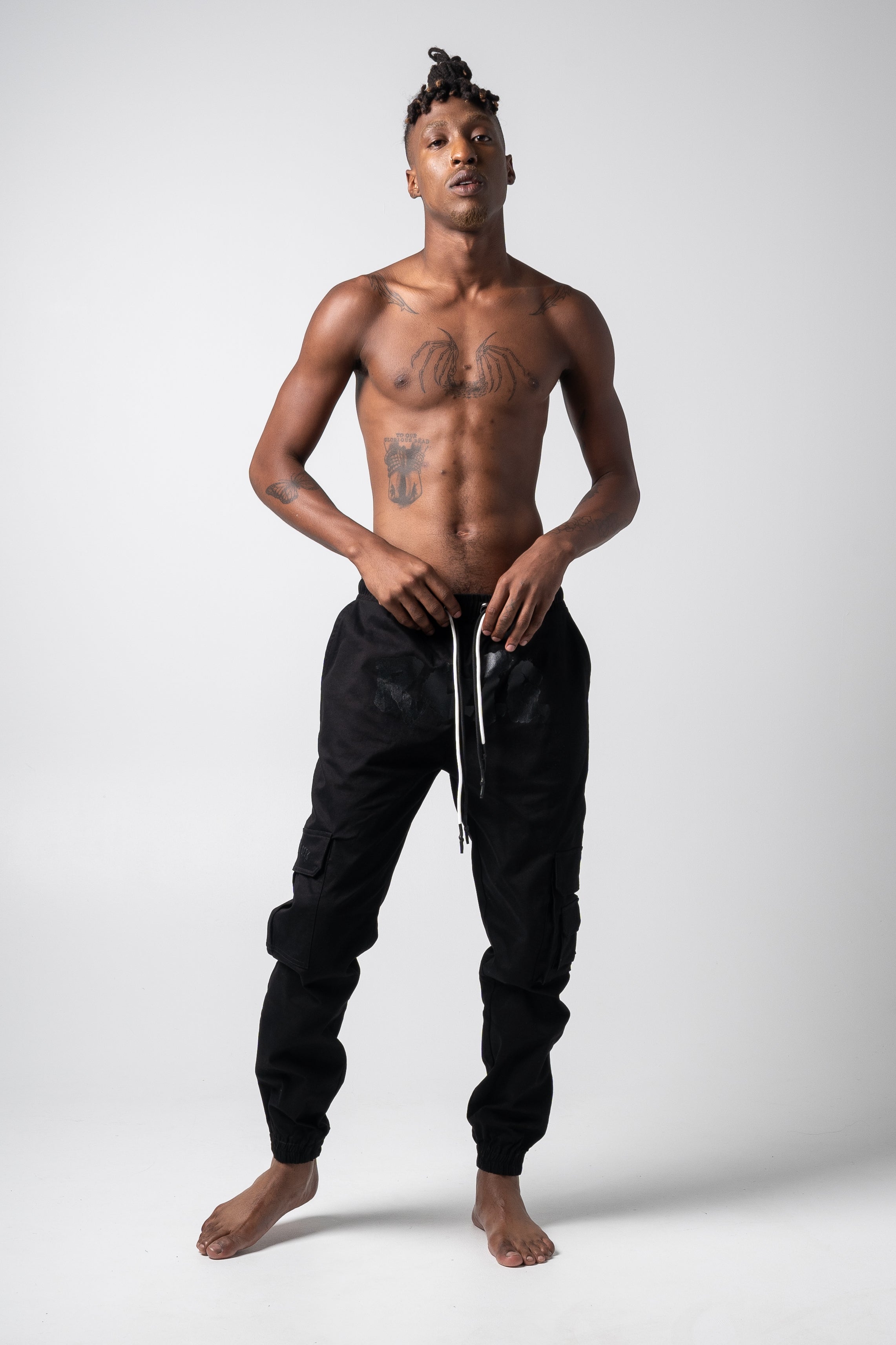 ROTG Cargo Pants — Black Gloss Edition